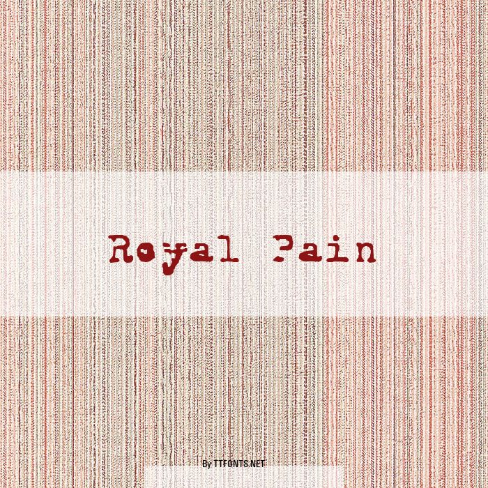 Royal Pain example
